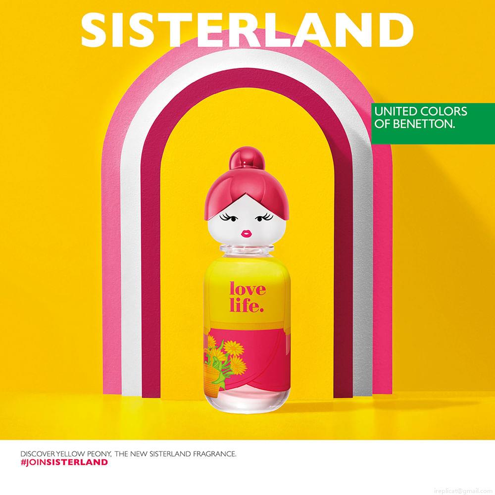 Perfume Benetton Sisterland Yellow Peony Feminino Eau de Toilette 80 ml