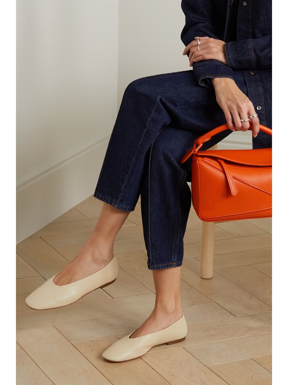 Kirsten leather ballet flats